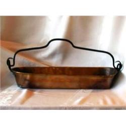 Vintage 22" Copper Pan with Iron Handle