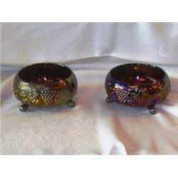 Pr. Carnival Cobalt Blue Footed Bowl