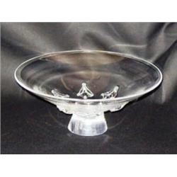 Steuben 10 1/2" Pedestal Bowl, marked