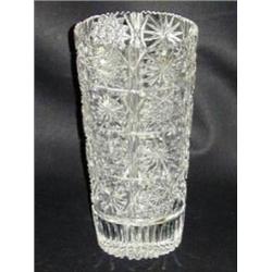 Cut Glass 8" Vase