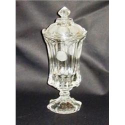 Fostoria Coin Glass 13" Lidded Jar