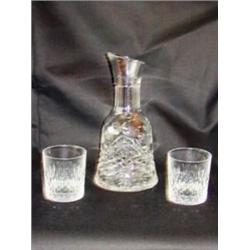 Wedgewood crystal carafe & tumblers