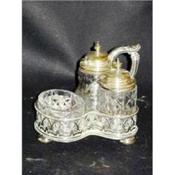 Silver Plate Salt Set