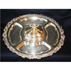 Sheffield Silver on Copper Lazy Susan,