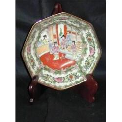 Rose Medallion 10" Octagonal Bowl