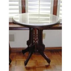Eastlake style Marble Top Occasional Table