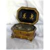 Image 2 : Oriental Laquerware Double Tea Caddy with Tin Inserts