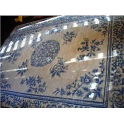 Oriental Blue & White Area Rug