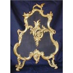 Louis XV Style Bronze Fire screen