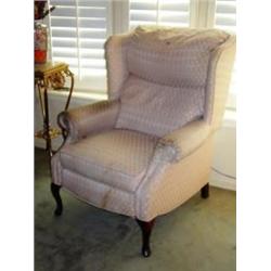 Upholstered Wing Back Recliner