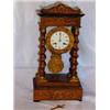 Image 1 : Vintage French Inlaid Brass Chiming Pendulum Table Clock