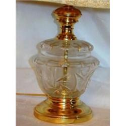 Brass & Crystal Table Lamp