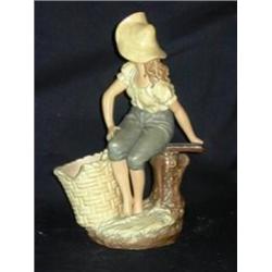 Amphora Peasant Girl with Basket
