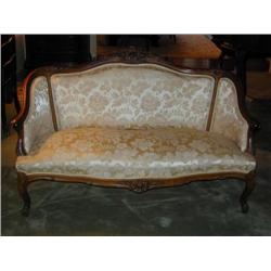Louis XV Style Settee with Carved Cresting