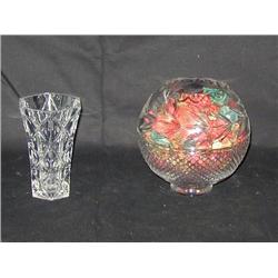 Crystal Vase and Bowl