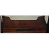 Image 2 : Antique Marble Top Walnut Server with Towel Bars