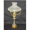 Image 1 : Cut Glass & Brass Table Lamp