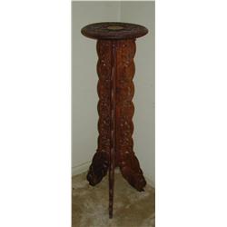 Teakwood Pierced Carved Plant Stand