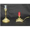 Image 1 : (2 pcs) 2 Brass Candle Sticks