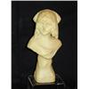 Image 1 : Alabaster 8 3/4" Bust of Young Woman