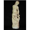 Image 1 : Alabaster 20" Nude Lady Bust; head damaged & repaired