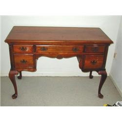 5 Drawer Writing Desk with Cabroilet Legs