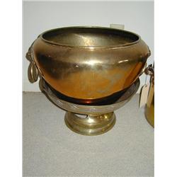 Brass Pot on Stand
