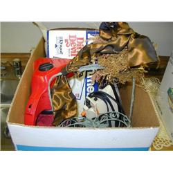 Box:  2 Irons; Dirt Devil; Wine Caddy