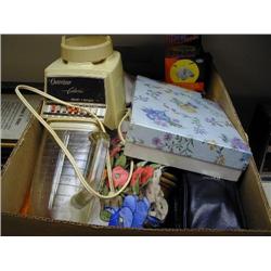 Box:  Blender; Canister; Note Cards
