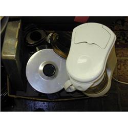 Box:  Coffee Pot; Coffee Percolator; Pans