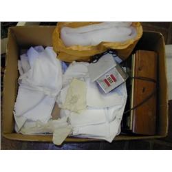 Box:  Napkins; Electric Heater