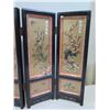 Image 14 : Qty 2 Asian 4-Panel Shadow-Box Screens w/ Painted Backs 24"x18"