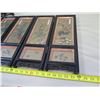 Image 16 : Qty 2 Asian 4-Panel Shadow-Box Screens w/ Painted Backs 24"x18"