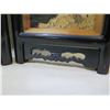 Image 8 : Qty 2 Asian 4-Panel Shadow-Box Screens w/ Painted Backs 24"x18"