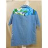 Image 5 : Kelii's Hawaii Aloha Shirt Blue & White w/ Front Pocket