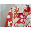 Image 3 : Kahili Fashions Hawaii Aloha Shirt Red & White w/ Front Pocket