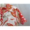 Image 4 : Kahili Fashions Hawaii Aloha Shirt Red & White w/ Front Pocket