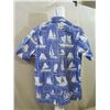 Image 8 : Jar Hawaii Aloha Shirt Blue & White w/ Front Pocket