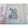 Image 10 : Multiple Panda & Peacock Art Transfers, Paper Cuts Book, etc