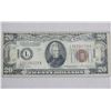 Image 1 : USA $20 Federal Reserve Note Stamped Hawaii Series of 1934