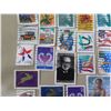 Image 8 : Qty 125+ USA Stamps: Duke Kahanamoku, Will Rogers, Red Grange, Uncle Sam, etc