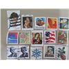 Image 2 : Qty 90+ USA Stamps: Audrey Hepburn, Christmas, Olympics, Canoes, Airplanes, etc