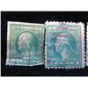 Image 2 : Qty 9 USA Stamps 1-Cent to 2-Cents, Washington, Ben Franklin, etc