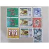 Image 2 : Qty 9 Ceylon Stamps: Fish, Leopards, People, etc