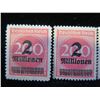 Image 2 : Qty 5 Deutsches-Reich Stamps 2 Millionen, Misc Denominations