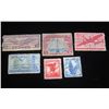 Image 1 : Qty 6 USA Air-Mail Stamps, Misc Denominations