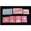 Image 1 : Qty 7 USA Air-Mail Stamps, Misc Denominations