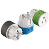 Image 1 : NEW OREI 2-1 TRAVEL ADAPTER 3-PACK US-9 - ACCEPTS