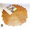 Image 1 : NEW SET OF 4 15.5" ROUND BRONZE TONED PLACEMATS
