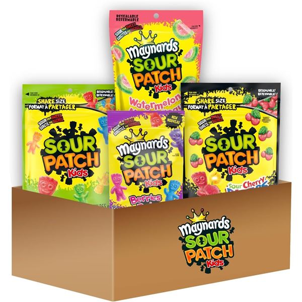 NEW 4 PACK MAYNARDS SOUR PATCH KIDS VARIETY PACK